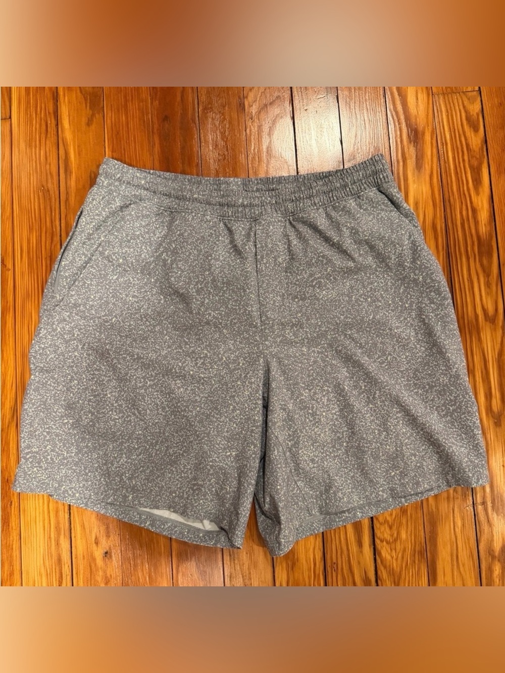 lululemon athletica Men's Heathered Gray Athletic Shorts